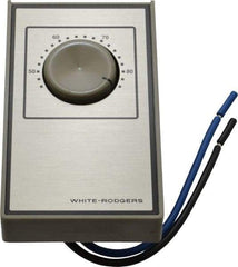 White-Rodgers - 40 to 85°F, Heat Only, Line Voltage Wall Thermostat - 120 to 277 Volts, SPST Switch - Apex Tool & Supply