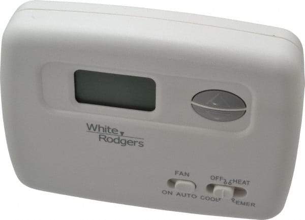 White-Rodgers - 45 to 99°F, 2 Heat, 1 Cool, Economy Digital Heat Pump Thermostat (Hardwired with Battery Back-Up) - 20 to 30 Volts, Electronic Switching Switch - Apex Tool & Supply
