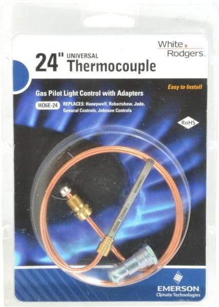 White-Rodgers - 24" Lead Length Universal Replacement HVAC Thermocouple - Universal Connection - Apex Tool & Supply
