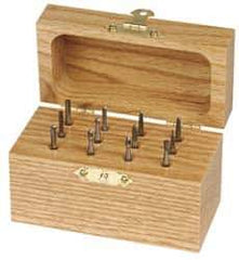 SGS Pro - 12 Piece, 1/8" Shank Burr Set - Tungsten Carbide, Multiple Head Shape - Apex Tool & Supply