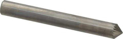 SGS Pro - 1/4" Cut Diam, 1/4" Shank Diam, Cone Head Single Cut Burr - Carbide, Point End, 1/8" LOC, 2" OAL - Apex Tool & Supply