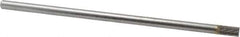 SGS Pro - 1/4" Cut Diam, 1/4" Shank Diam, Cylinder Head Double Cut Burr - Carbide, Flat End, 1/2" LOC - Apex Tool & Supply