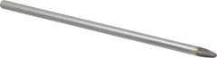 SGS Pro - 1/4" Cut Diam, 1/4" Shank Diam, Tree with Radius Head Double Cut Burr - Carbide, Radius End, 1/2" LOC - Apex Tool & Supply