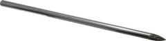 SGS Pro - 1/4" Cut Diam, 1/4" Shank Diam, Tree Head Double Cut Burr - Carbide, Point End, 1/2" LOC - Apex Tool & Supply