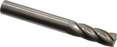 SGS Pro - 1/4" Cut Diam, 1/4" Shank Diam, Cylinder Head Single Cut Burr - Carbide, Flat End, 3/4" LOC, 2" OAL - Apex Tool & Supply
