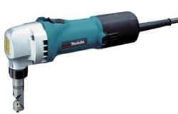 Makita - Power Nibblers Type of Power: Electric Cutting Capacity (Gauge): 10 (Aluminum); 16 (Mild Steel); 18 (Stainless Steel) - Apex Tool & Supply