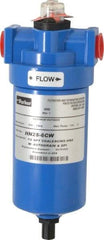 Parker - 1/2" Port, 8.8" High x 3.11" Wide, FRL Filter with Aluminum Bowl & Manual Drain - 25 SCFM, 250 Max psi, 175°F Max - Apex Tool & Supply
