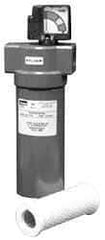 Parker - 3/8" Port, 8.8" High x 3.11" Wide, FRL Filter with Aluminum Bowl & Automatic Drain - 20 SCFM, 500 Max psi, 175°F Max - Apex Tool & Supply