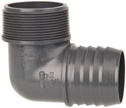 Value Collection - 2" Barb, 2 MIPT, Multiple Barbed Tube Elbow - PVC, Male - Apex Tool & Supply