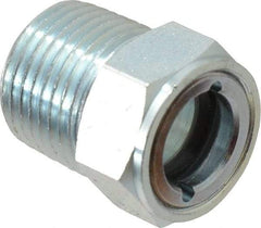 Trico - 1" Sight Diam, 1/2" Thread, 1-3/32" OAL, Viewport Sight Glass & Flow Sight - 7/8" Hex Head, Without Baffle - Apex Tool & Supply