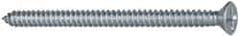 Value Collection - #8 Flat Head Phillips Sheet Metal Screw - Steel, 2-1/2" OAL, Grade 2 - Apex Tool & Supply