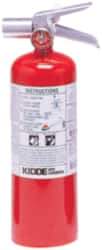 Kidde - 5 Lb, 5-B:C Rated, Halotron Fire Extinguisher - 4-1/4" Diam x 15-1/4" High, 100 psi, 15' Discharge in 9 sec, Steel Cylinder - Apex Tool & Supply