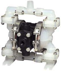 SandPIPER - 1/4" NPT, Nonmetallic, Air Operated Diaphragm Pump - Santoprene Diaphragm, Conductive Acetal Housing - Apex Tool & Supply