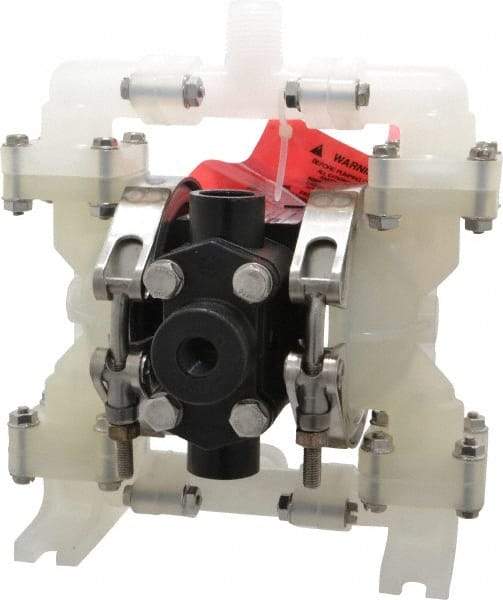 SandPIPER - 1/4" NPT, Nonmetallic, Air Operated Diaphragm Pump - PTFE Diaphragm, Polypropylene Housing - Apex Tool & Supply