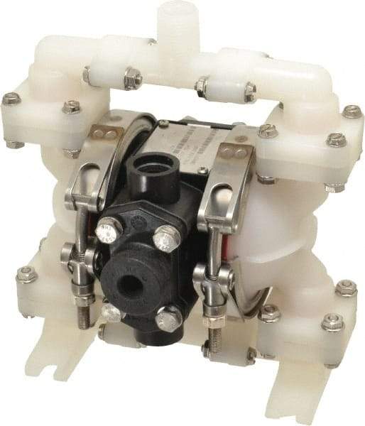 SandPIPER - 1/4" NPT, Nonmetallic, Air Operated Diaphragm Pump - Santoprene Diaphragm, Kynar Housing - Apex Tool & Supply