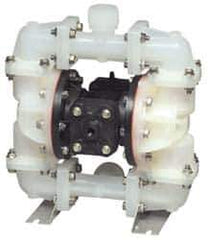 SandPIPER - 3/4" NPT, Nonmetallic, Air Operated Diaphragm Pump - PTFE Diaphragm, Polypropylene Housing - Apex Tool & Supply