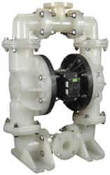 SandPIPER - 2" NPT, Nonmetallic, Air Operated Diaphragm Pump - PTFE Diaphragm, Polypropylene Housing - Apex Tool & Supply