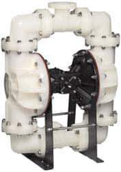 SandPIPER - 3" NPT, Nonmetallic, Air Operated Diaphragm Pump - Santoprene Diaphragm, Polypropylene Housing - Apex Tool & Supply