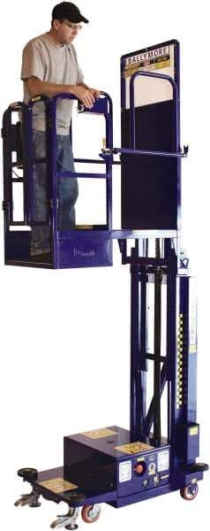 Ballymore - 450 Lb Capacity, 108" Lift Height, Battery Operated Power Stocker Lift - 108 Inch Lift Height, 54 Inch Length x 36 Inch Width Footprint, 450 Lbs. Load Limit - Apex Tool & Supply