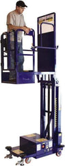 Ballymore - 450 Lb Capacity, 108" Lift Height, Battery Operated Power Stocker Lift - 108 Inch Lift Height, 54 Inch Length x 36 Inch Width Footprint, 450 Lbs. Load Limit - Apex Tool & Supply