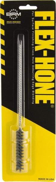 Brush Research Mfg. - 0.394" to 0.433" Bore Diam, 400 Grit, Aluminum Oxide Flexible Hone - Extra Fine, 8" OAL - Apex Tool & Supply