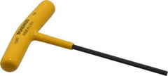 Bondhus - 1/8" Hex, T-Handle Cushion Grip, Hex Key - 4-39/64" OAL, Protanium High Torque Steel, Inch System of Measurement - Apex Tool & Supply