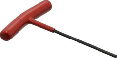 Bondhus - 3mm Hex, T-Handle Cushion Grip, Hex Key - 4-45/64" OAL, Protanium High Torque Steel, Metric System of Measurement - Apex Tool & Supply