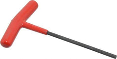 Bondhus - 4mm Hex, T-Handle Cushion Grip, Hex Key - 5-5/16" OAL, Protanium High Torque Steel, Metric System of Measurement - Apex Tool & Supply
