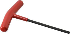 Bondhus - 5mm Hex, T-Handle Cushion Grip, Hex Key - 5-29/32" OAL, Protanium High Torque Steel, Metric System of Measurement - Apex Tool & Supply