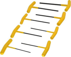 Bondhus - 8 Piece T-Handle Hex Key Set - Hex Range 3/32 to 1/4", Protanium High Torque Steel - Apex Tool & Supply