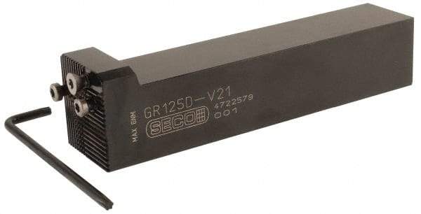 Seco - G, Right Hand Cut, 0° Lead Angle, 1-1/4" Shank Height x 1-1/4" Shank Width, Indexable Turning Toolholder - 6" OAL, Series Multi-Directional Turning (MDT) - Apex Tool & Supply