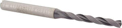 Kennametal - 5/32" 140° Solid Carbide Jobber Drill - TiAlN Finish, Right Hand Cut, Spiral Flute, Straight Shank, 2.9134" OAL, Standard Point - Apex Tool & Supply