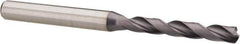 Kennametal - #15 140° Solid Carbide Jobber Drill - TiAlN Finish, Right Hand Cut, Spiral Flute, Straight Shank, 2.9134" OAL, Standard Point - Apex Tool & Supply