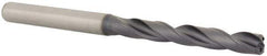 Kennametal - #3 140° Solid Carbide Jobber Drill - TiAlN Finish, Right Hand Cut, Spiral Flute, Straight Shank, 3.2283" OAL, Standard Point - Apex Tool & Supply