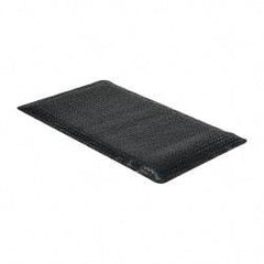Wearwell - 5' Long x 3' Wide, Dry Environment, Anti-Fatigue Matting - Black, Vinyl with Nitrile Blend Base, Beveled on 4 Sides - Apex Tool & Supply