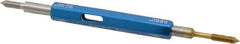 Made in USA - 2-56 Thread, High Speed Tool Steel, Class 3B, Plug Thread Insert Go/No Go Gage - Double Ended with Handle - Apex Tool & Supply