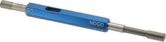 Made in USA - 8-32 Thread, High Speed Tool Steel, Class 2B, Plug Thread Insert Go/No Go Gage - Double Ended with Handle - Apex Tool & Supply