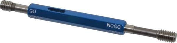 Made in USA - 1/4-20 Thread, High Speed Tool Steel, Class 3B, Plug Thread Insert Go/No Go Gage - Double Ended with Handle, Handle Size 1 - Apex Tool & Supply