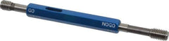 Made in USA - 1/4-20 Thread, High Speed Tool Steel, Class 3B, Plug Thread Insert Go/No Go Gage - Double Ended with Handle, Handle Size 1 - Apex Tool & Supply