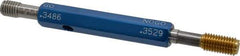 Made in USA - 5/16-18 Thread, High Speed Tool Steel, Class 2B, Plug Thread Insert Go/No Go Gage - Double Ended with Handle, Handle Size 2 - Apex Tool & Supply