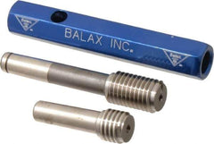 Made in USA - 3/8-16 Thread, High Speed Tool Steel, Class 3B, Plug Thread Insert Go/No Go Gage - Double Ended with Handle, Handle Size 2 - Apex Tool & Supply