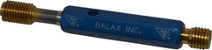 Made in USA - 1/2-13 Thread, High Speed Tool Steel, Class 2B, Plug Thread Insert Go/No Go Gage - Double Ended with Handle, Handle Size 2 - Apex Tool & Supply