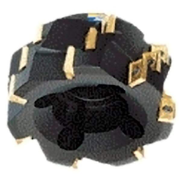 Iscar - 10 Inserts, 3" Cut Diam, 1-1/4" Arbor Diam, 1.55" Max Depth of Cut, Indexable Square-Shoulder Face Mill - 0/90° Lead Angle, 2.6" High, 3M AXKT 2006 Insert Compatibility, Series Mill2000 - Apex Tool & Supply