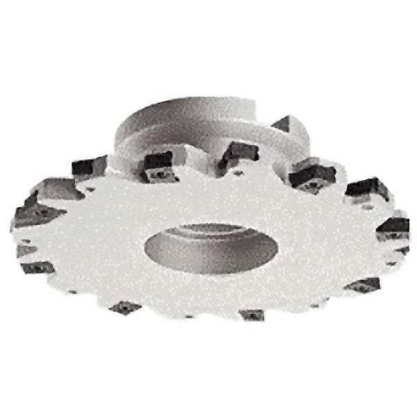 Iscar - Shell Mount B Connection, 1.3583" Depth of Cut, 125mm Cutter Diam, 1.2598" Hole Diam, 12 Tooth Indexable Slotting Cutter - FDN-LN12 Toolholder, LNET Insert - Apex Tool & Supply