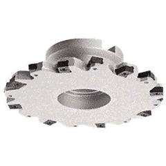 Iscar - Shell Mount B Connection, 63/64" Depth of Cut, 100mm Cutter Diam, 1-1/16" Hole Diam, 10 Tooth Indexable Slotting Cutter - FDN-LN12 Toolholder, LNET Insert - Apex Tool & Supply