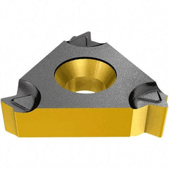 Iscar - 16ERM External Right Hand 14 UN Laydown Threading Insert - Grade IC1007, TiAlN Coated Carbide, 9.53mm Inscribed Circle - Apex Tool & Supply