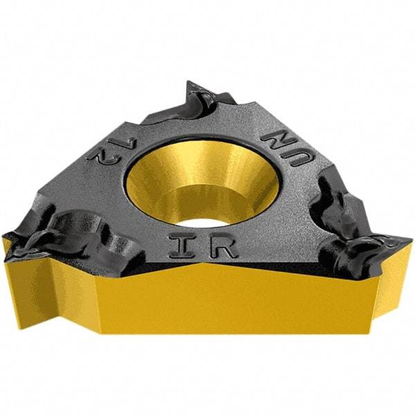 Iscar - 27ER External Right Hand 4 API Laydown Threading Insert - Grade IC908, TiAlN Coated Carbide, 15.88mm Inscribed Circle - Apex Tool & Supply