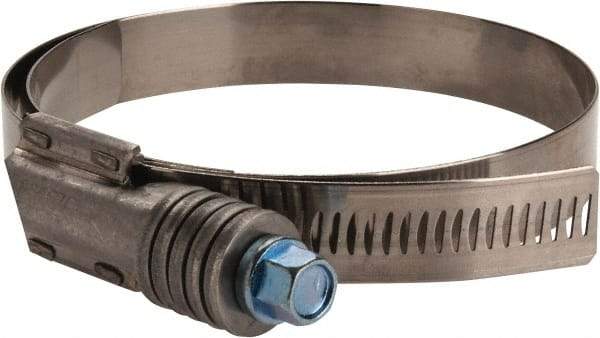 IDEAL TRIDON - Steel Auto-Adjustable Worm Drive Clamp - 5/8" Wide x 5/8" Thick, 3-3/4" Hose, 3-3/4 to 4-5/8" Diam - Apex Tool & Supply