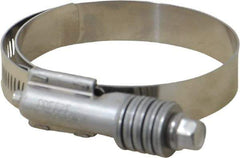 IDEAL TRIDON - Stainless Steel Auto-Adjustable Worm Drive Clamp - 5/8" Wide x 5/8" Thick, 2-1/4" Hose, 2-1/4 to 3-1/8" Diam - Apex Tool & Supply