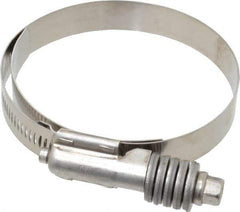 IDEAL TRIDON - Stainless Steel Auto-Adjustable Worm Drive Clamp - 5/8" Wide x 5/8" Thick, 2-3/4" Hose, 2-3/4 to 3-5/8" Diam - Apex Tool & Supply
